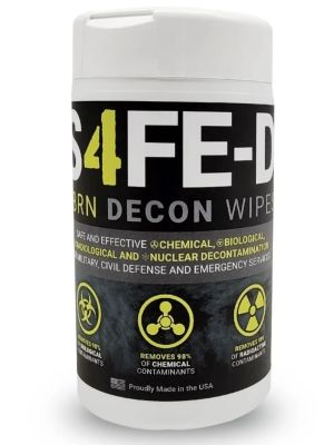 S4FE-D™ CBRN Decon Wipes Canister - 80ct.